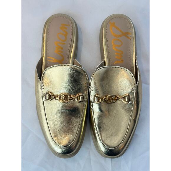 Sam Edelman Kira Mule Gold Metallic Size US 7.5 /  EU 38 NWOT . - Picture 3 of 6